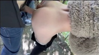 Sex Diary Urban Adventure Back to nature sex Forest Deep Kneeling Cocky Ass Rear Entry No Condom