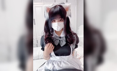 Super cute and extremely cute netflix beauty girl ▌Xiaohan Meow ▌Cat ear maid let me taste master's meat stick~ Fantasy master meat stick invasion AV stick ravage tender pussy