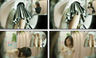 [Changing clothes TP] outside the station out of the changing clothes double lens new , and came to three good value of the Miss, lingerie store in the small spring color of the sixth episode [high-definition waterless version]-3