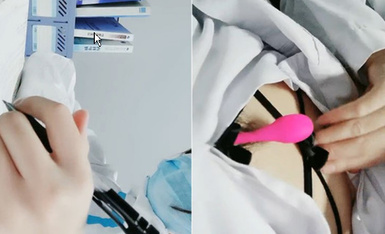 Một y tá làm ca đêm tại một bệnh viện nhân dân ở Đường Sơn cảm thấy buồn chán trong ca đêm. Cô ấy đang chép các ghi chú trên bàn và nhét một cây sim rung lên dưới bàn, đầy nước.