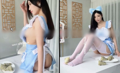 The latest customized streaming of "Half-naked beautiful cooks" by Xiu Ren's super popular goddess 『Yang Chenchen』 is super seductive HD 1080P version.