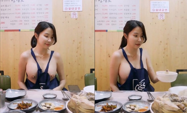 High quality goddesses Getting high at the dinner table ~ sexy black silk with no boobs showing ~ such a delicious meal!