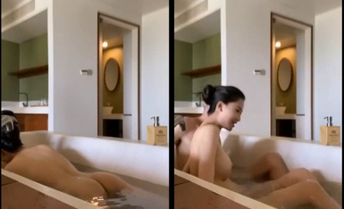 Netflix Indecent Door Incident Famous 23 year old starlet's indecent selfies leaked Bathtub sex video with rich boyfriend showing her face.
