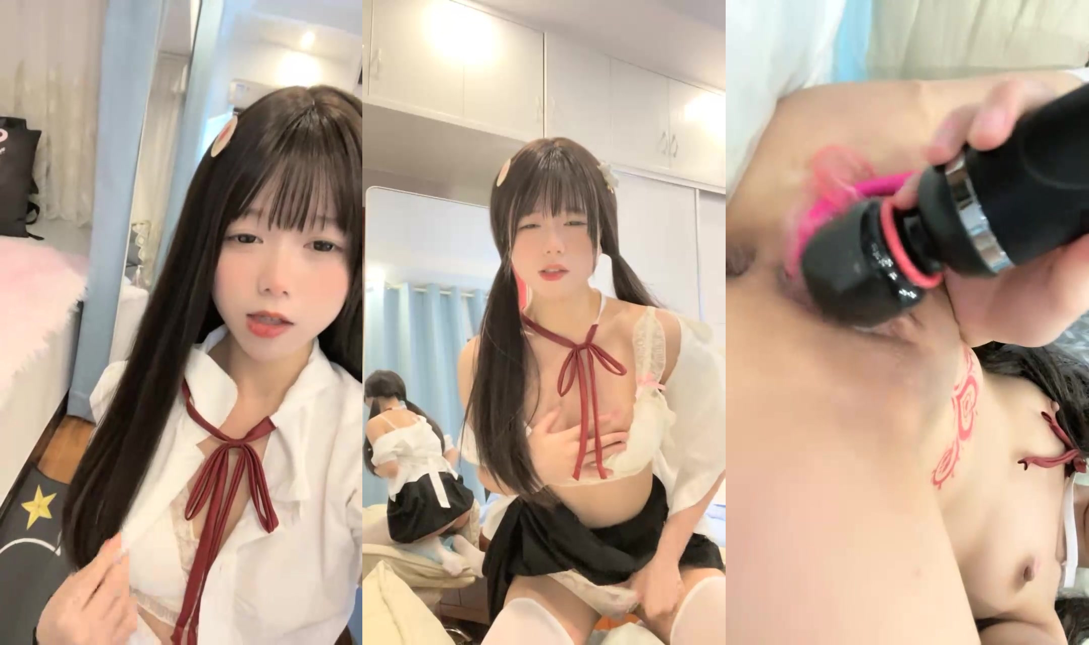 The second kawaii sweet girl eat a bite of small pudding(4)