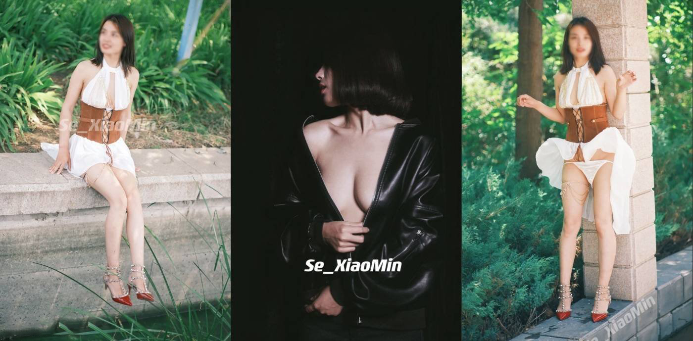 The real harassment wife pure meat commode! The NTR top cuckold slaves of the Twitter network red [color Xiao Min] private shoot, outdoor exposure popping 3P nappy pregnant by the green master (2)