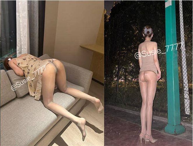 The first thing you need to do is to get your hands dirty! The top long legs of the royal sister [Susie_7777] history of the most exaggerated water spray, ZiZi water amount of big like a water faucet! 170CM nine head body a pair of long legs stockings (2)