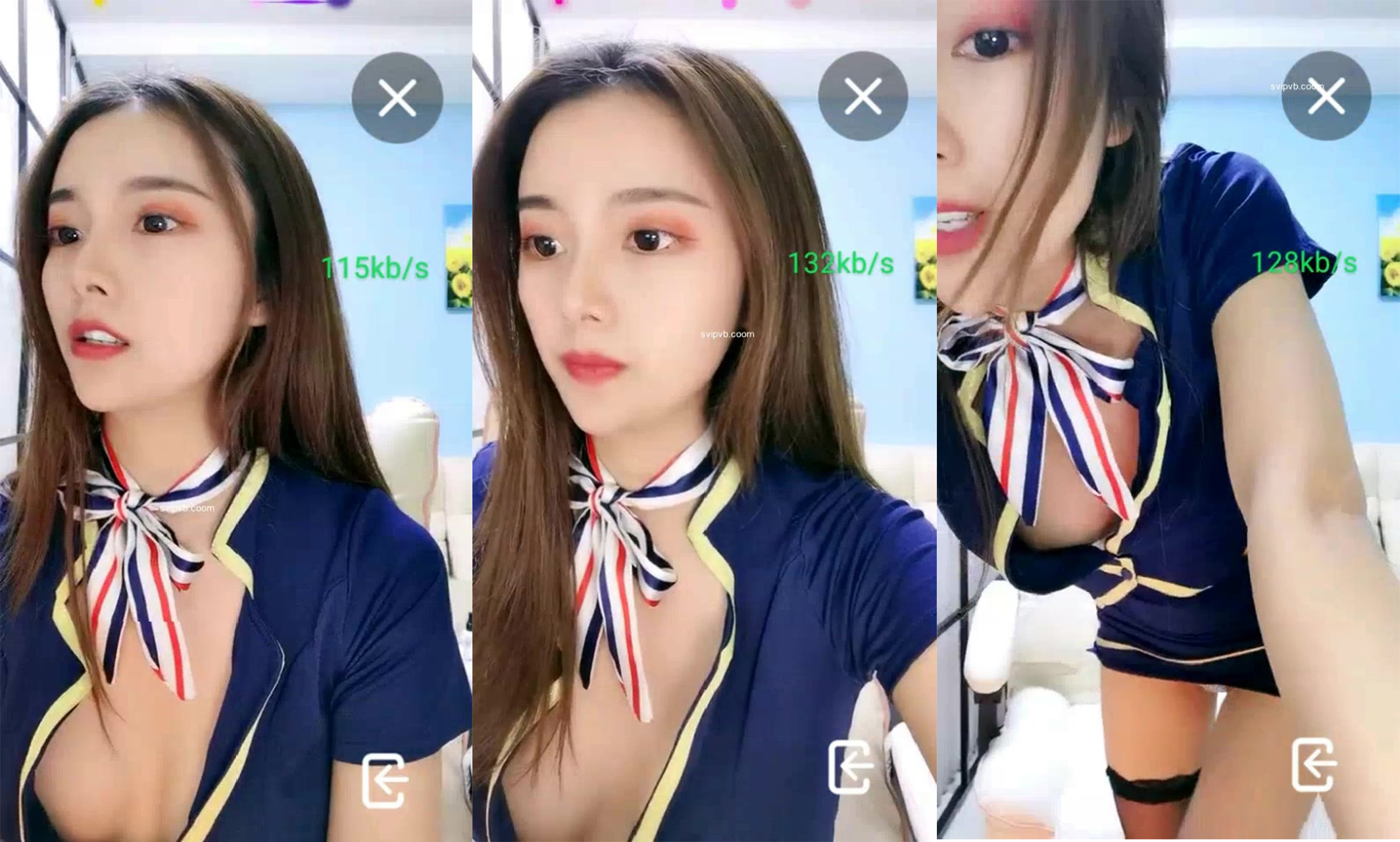 Popular Goddess [Young Model Bei Bei] Uniform Seduction~Show Dance Seduction~Shake Butt Squeeze Breasts (14)