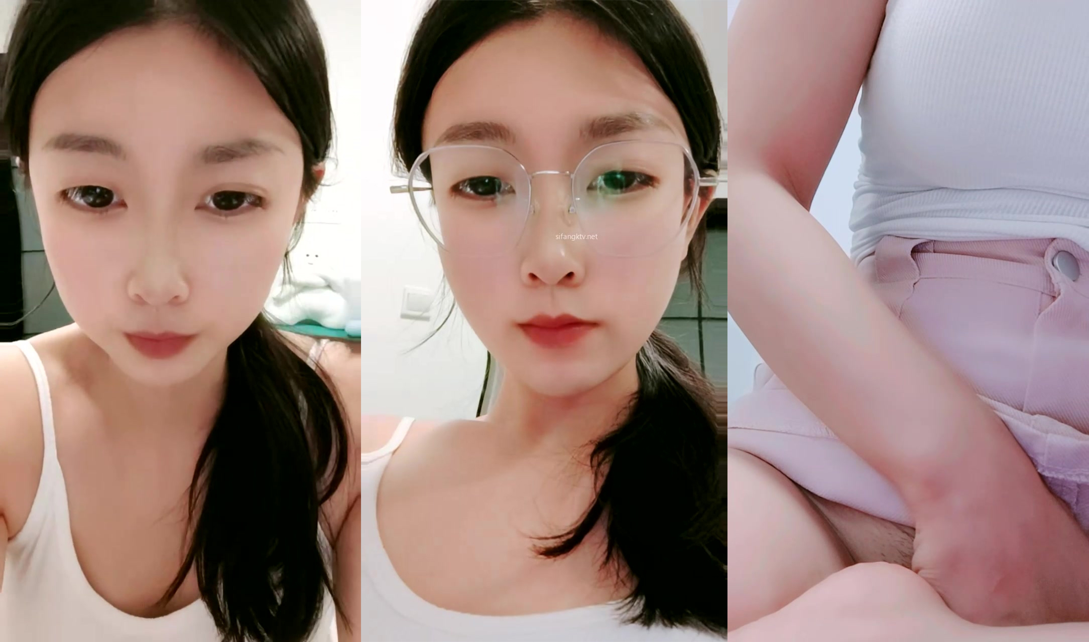 Nữ sinh đại học đeo kính @小香pell chương trình phúc lợi tiêu chuẩn tập thứ hai (14)
