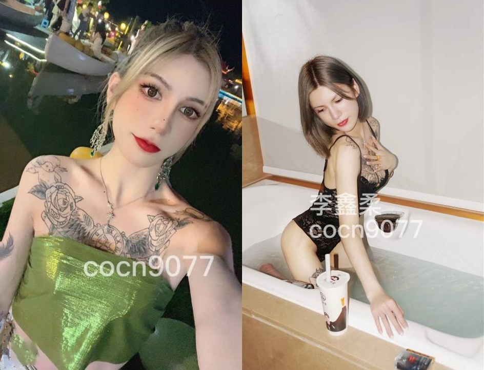 The top explosive high-energy warning! The woman is more than a woman high value tattoo tattoo extreme TS niang [Li Xinru] private shoot, can attack can defend can foot can mouth technology first-class straight men favorite collection (1)